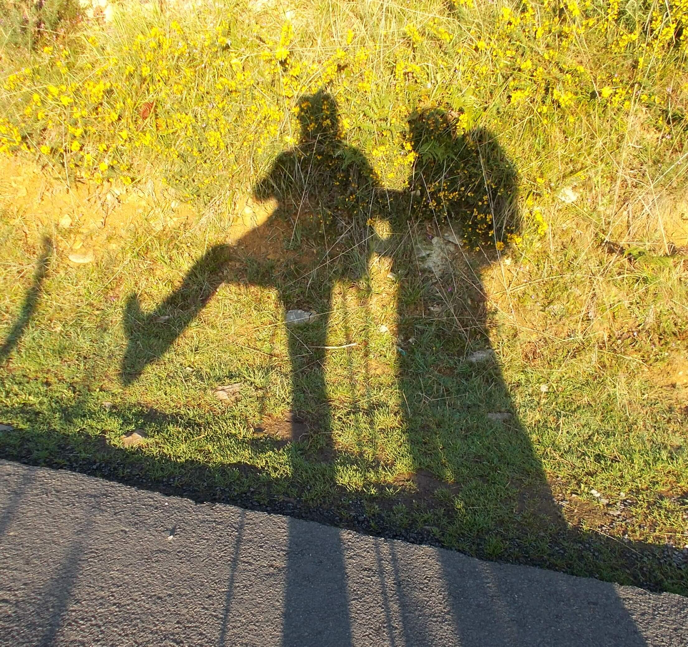 shadow of two people